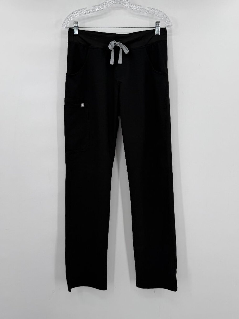 FIGS Technical Collection Black Straight Leg Scrub Pants Women’s S /Tall Medical